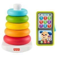 フィッシャープライス ゆらりんタワー ＆わんわんバイリンガル スマホ GYW19-HNH11 ( 1セット )/ フィッシャープライス(Fisher Price) | 爽快ドラッグ