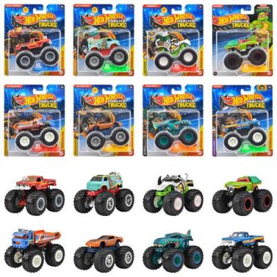 ホットウィール モンスタートラック 1：64 Ast ミニカー8台入BOX販売