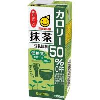マルサン 豆乳飲料 抹茶 カロリー50％オフ ( 200ml*24本セット )/ マルサン | 爽快ドラッグ