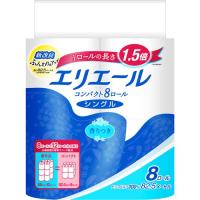 エリエール トイレットペーパー 1.5倍巻き 82.5m シングル ( 8ロール )/ エリエール | 爽快ドラッグ