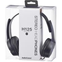 AudioComm ステレオヘッドホンH125 ブラック HP-H125N-K ( 1個 )/ OHM | 爽快ドラッグ