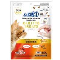 AIM30 カリッとトリーツ 2種のアソート マグロ味＆チキン味 猫用 総合栄養食 ( 80g )/ サンライズ | 爽快ドラッグ