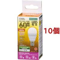 LED電球 小形 E17 60形相当 電球色 LDA6L-G-E17 IS51 ( 10個セット )/ OHM | 爽快ドラッグ