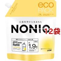 ノニオ マウスウォッシュ ノンアルコール ライトハーブミント つめかえ用 ( 950ml*12袋セット )/ ノニオ(NONIO) | 爽快ドラッグ