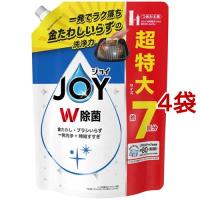 ジョイ W除菌 食器用洗剤 さわやか微香 詰め替え 超特大 ( 930ml*4袋セット )/ ジョイ(Joy) | 爽快ドラッグ