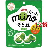 miino そら豆 しお味 ( 28g*12袋セット )/ カルビー ( ミーノ ) | 爽快ドラッグ