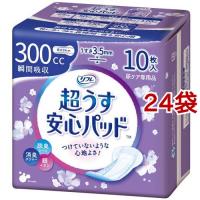 リフレ 超うす安心パッド 特に多い時も長時間安心・夜用 300cc【リブドゥ】 ( 10枚入*24袋セット )/ リフレ安心パッド | 爽快ドラッグ