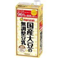 マルサン 国産大豆の無調整豆乳 ( 1000ml＊6本入 )/ マルサン | 爽快ドリンク専門店