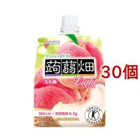 クラッシュタイプの蒟蒻畑ライト もも味 ( 150g*30コセット )/ 蒟蒻畑 ( こんにゃくゼリー 食物繊維 低カロリー  ゼリー飲料 ) | 爽快ドリンク専門店
