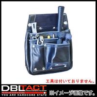 DBLTACT 本革釘袋 2段 DTL-07-BK ブラック 腰袋 | 創工館