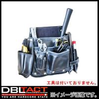 DBLTACT 本革釘袋 2段 DTL-99-BK ブラック 腰袋 | 創工館