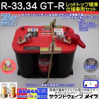 (NEW) オプティマ バッテリー レッド OPTIMA R33、R34 GT-R 標準仕様車セット（要台座加工）1050S-L / RT R-4.2L (GWI 正規輸入品 3年保証) | サウンドウェーブメイワ ヤフー店