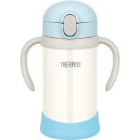 【新品】1週間以内発送 サーモス(THERMOS) まほうびんのベビーストローマグ FJL-350 ブルーホワイト (BLWH) 350ml | SPW Yahoo!店