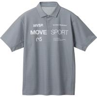 ムーブスポーツ　MOVESPORT SUNSCREEN ミニ鹿の子 オーセンティックロゴ ポロシャツ DMMXJA71 | SPG スポーツパレットゴトウ