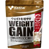 ケンタイ Kentai ウェイトゲイン アドバンス ミルクチョコ風味 3kg ホエイ カゼイン トレーニング フィットネス たんぱく質 カーボ 炭水化物  K3320 | SPG スポーツパレットゴトウ