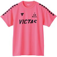 VICTAS ヴィクタス 卓球 Tシャツ V−TS245 プラクティスシャツ メンズ レディース 吸汗速乾 伸縮 532201 フラッシュピンク | SPG スポーツパレットゴトウ