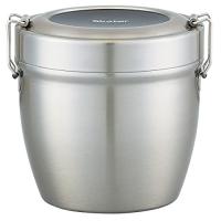 スケーター 抗菌 保温 丼ぶりステンレス弁当箱 800ml シルバー STLBD8AG-A | SPICES