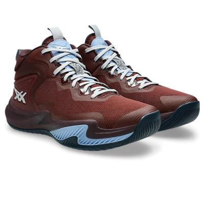 ASICS バッシュ、バスケットボールシューズ（色：レッド系