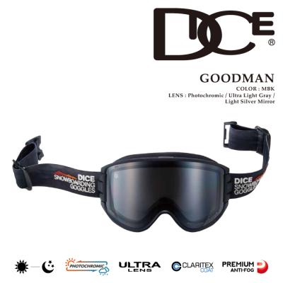 DICE　ダイス　ハイローラー　マットホワイト　アイスミラー　ゴーグル DICE（ダイス） 2026 限定モデル GOODMAN グッドマン スノーボード