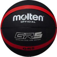 モルテン Molten GR5 ゴムバスケットボール 5号球 ブラック×レッド BGR5KR | スポーツLABヤフー店
