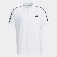 メール便OK adidas(アディダス) NMJ55 メンズ スリーストライプス 半袖ストレッチ ボタンダウンシャツ ポロシャツ ゴルフウェア | スポーツマート