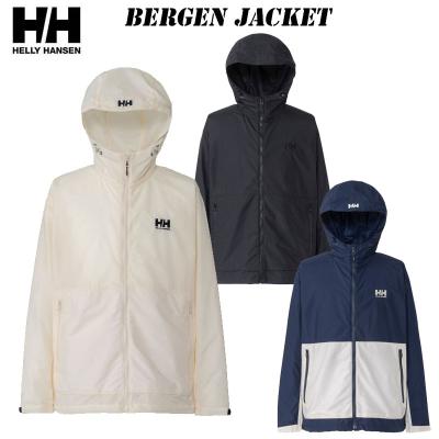 Helly Hansen レインウェア 白と紺のストライプ L 上下セット
