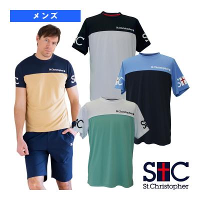 新品 St.Christopher テニスウェア 上下セット ベージュ L St.Christopher テニスウエア（性別：メンズ）｜テニス｜スポーツ