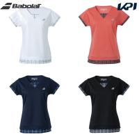 バボラ Babolat テニスウェア レディース ピュア ショートスリーブシャツ PURE SHORT SLEEVE SHIRT BWG3378 2023FW『即日出荷』 | sportsshop