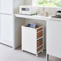 キャスター付きワゴン収納 山崎実業 tower タワー 目隠しワゴン ホワイト | SPORTUS