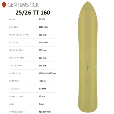 gentemstick TT160　20-21モデル　ゲンテンスティック 25-26 予約商品 】 GENTEMSTICK ( ゲンテンスティック ) TT 160