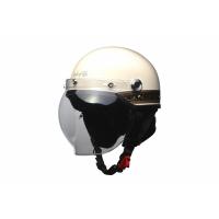 リード工業　LEAD　CR-760　ハーフヘルメット＆バブルシールド　フリーサイズ(57-60cm未満)　カラー エスニックアイボリー | SPS