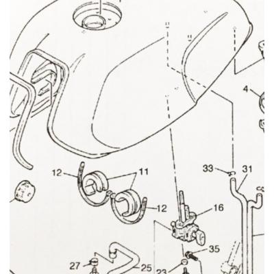 XJR400 rh02j（バイク用フューエルコック）｜タンク、燃料系｜バイク