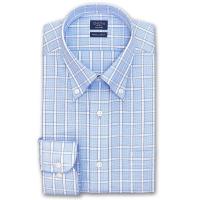 CHOYA SHIRT FACTORY カジュアル COOL CONSCIOUS | ワイシャツ ブルーチェック ボタンダウンシャツ 長袖 | シャツステーション