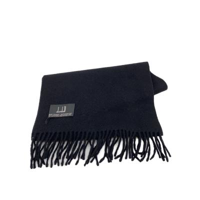 ダンヒルdunhillマフラー ストール ショール スカーフnavyネイビー紺色グレイグレー灰色ストライプヘリンボーン柄cashmereカシミヤカシミア100％イギリス製 英国製 スコットランド製メンズ（men’s）男性用、紳士 公式ボックス付｜12:00までのご注文で即日発送 ダンヒル dunhill