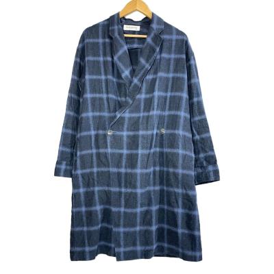 ルードギャラリー　ローブチェック青フリーサイズ ルードギャラリーローブチェック青フリーサイズ