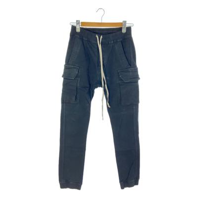 DRKSHDW by RICK OWENS デニムコーティング加工カーゴパンツ Rick Owens DRKSHDWのブラック Hollywood Creatch デニム カーゴ