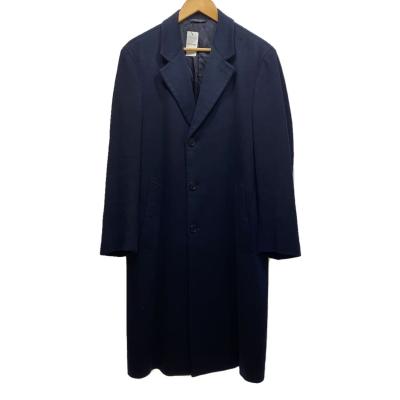 極美品ロロピアーナ×RAMBLE チェスターコートカシミヤ混ブラック光沢