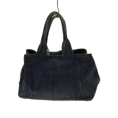 PRADA グレー デニム トートバッグ 美品/入手困難品】PRADA プラダ 2way カナパ トートバッグ