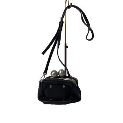 新品未使用品】カワカワ 3way ブラック がま口ショルダーバッグ