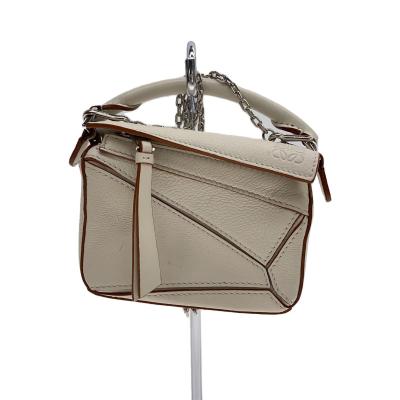 LOEWE パズルバッグ ナノ 2way ハンド ショルダー バッグ レザー ロエベ ハンドバッグ パズルバッグ ナノ レザー LOEWE バッグ