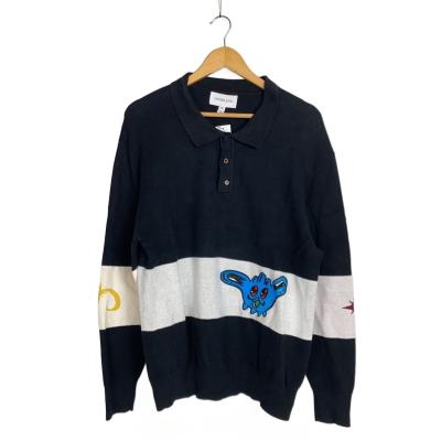 GW期間限定値下げ！ XANDER ZHOU ブラック ハーフジップ ポロシャツ xander zhou（メンズニット、セーター）｜トップス | ファッション の