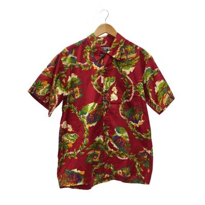 pataloha パタロハ アロハシャツ（半袖）赤花柄 生産終了！patagonia pataloha パタロハ 花柄 アロハシャツ
