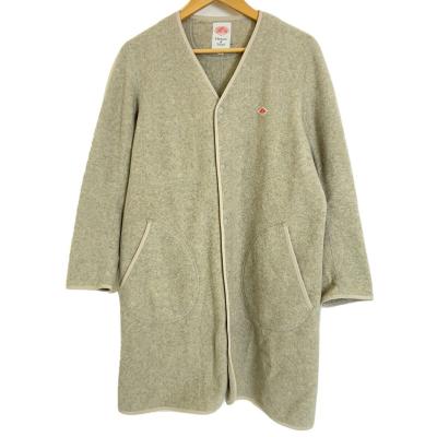 DANTON ウールコート ジャケット　サイズ34 ベージュ DANTON/ダントン】ウールモッサ―ロングコート #JD－8074 WOM