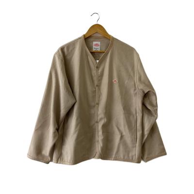【希少XL相当/極美品】DANTON　シャツカーディガン 薄手 ベージュ 42 希少XL相当/極美品】DANTON シャツカーディガン 薄手 ベージュ