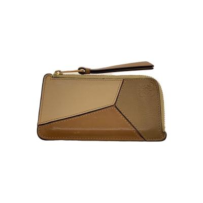 【ランクS】ロエベ ケース 小銭入れ ブラウン ロエベパズル カードケース付き ベージュ/ブラウン ユニセックス