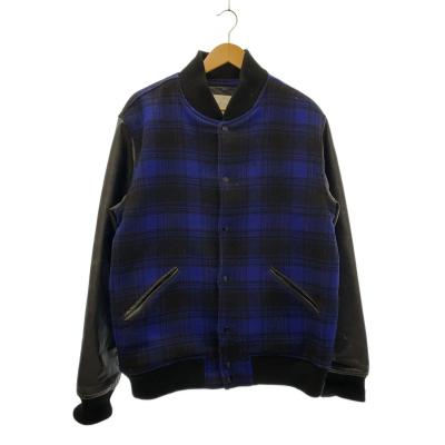 激レア　  スタジャン 30周年　チェック柄　袖レザー 楽天市場】2way リバーシブル フェイクレザー チェック柄 スタジャン