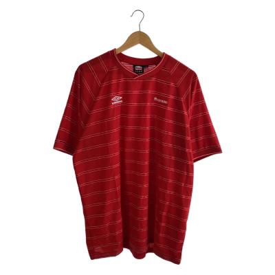 Umbro Supreme レッド ストライプ Tシャツ M Umbro Supreme レッド ストライプ Tシャツ M 25SS Week5