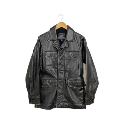 美品 オールドギャップ レザージャケット ブルゾン 牛革 XXLサイズ ブラック 革ジャン 襟付きシングル レザージャケット｜カドヤ公式オンライン