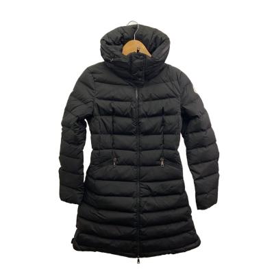 MONCLER ブラック フラメッテ ブラック Flammette ロングダウンジャケット : ロングダウンジャケット