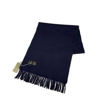 ダンヒルdunhillマフラー ストール ショール スカーフnavyネイビー紺色グレイグレー灰色ストライプヘリンボーン柄cashmereカシミヤカシミア100％イギリス製 英国製 スコットランド製メンズ（men’s）男性用、紳士 公式ボックス付｜12:00までのご注文で即日発送 ダンヒル dunhill